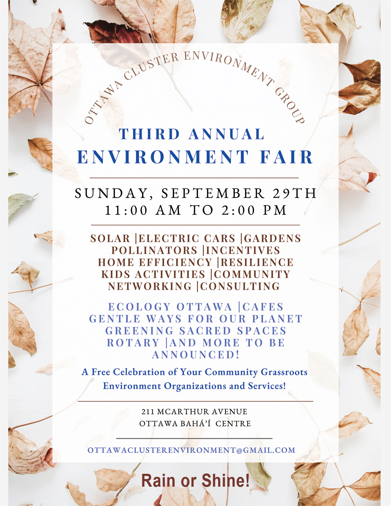 Third Annual Environment Fair